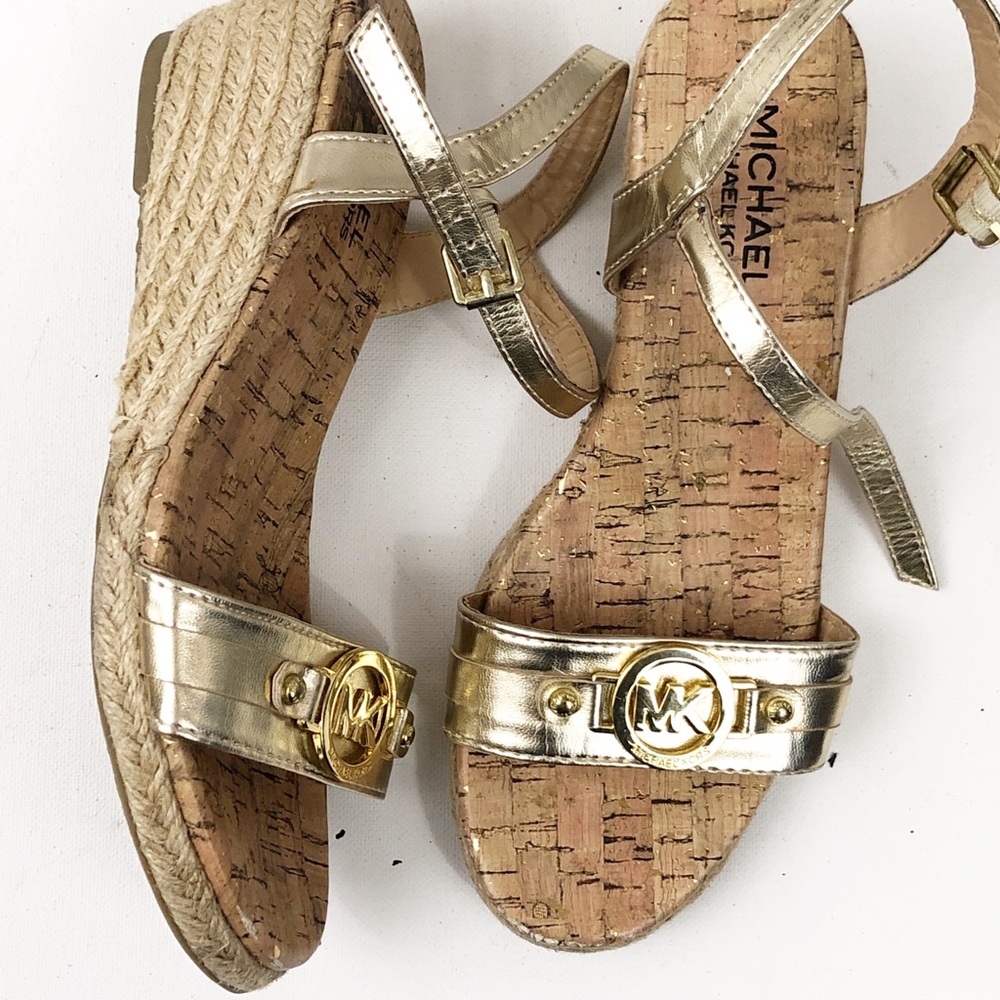 Michael Kors “Cate Beth” Espadrille Wedge Sandal